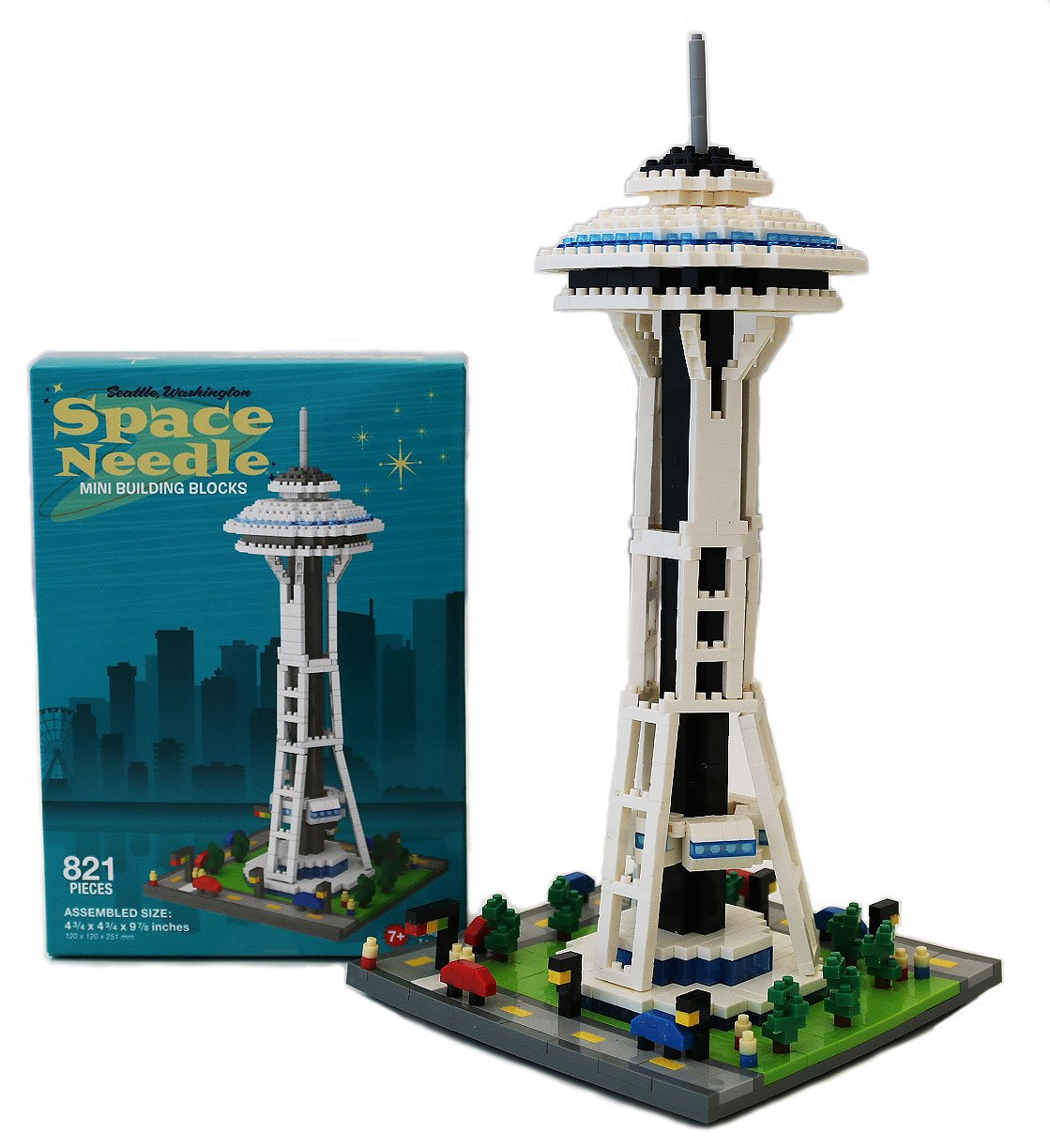 Seattle Space Needle Wood Pocket Toothpick Holder