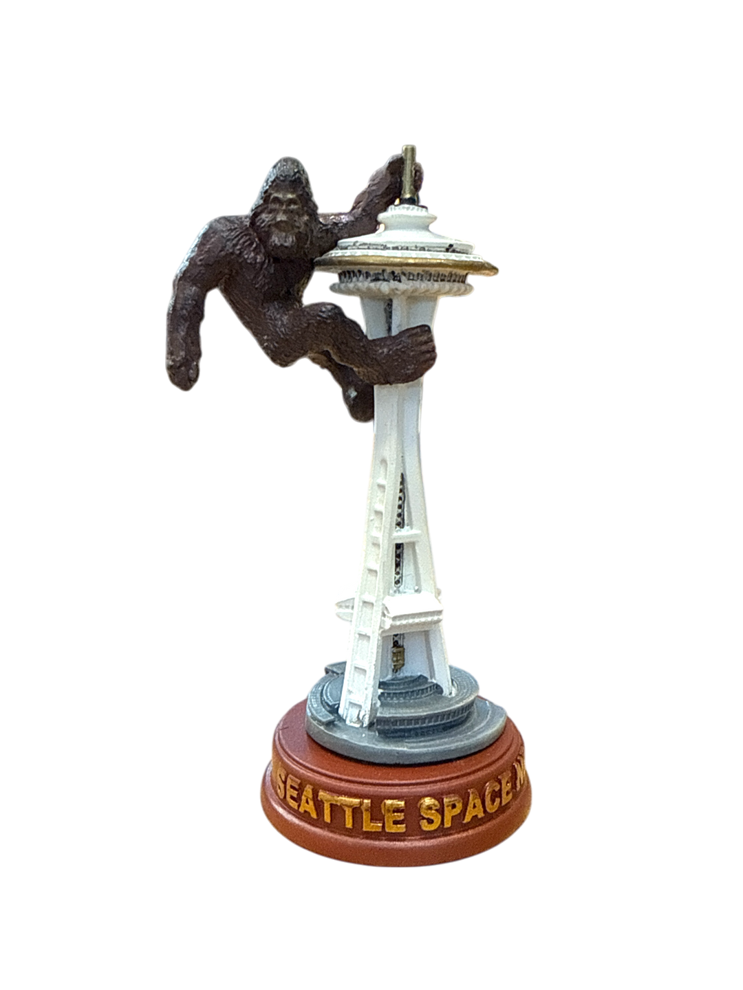 4" Resin Space Needle Bigfoot Statue