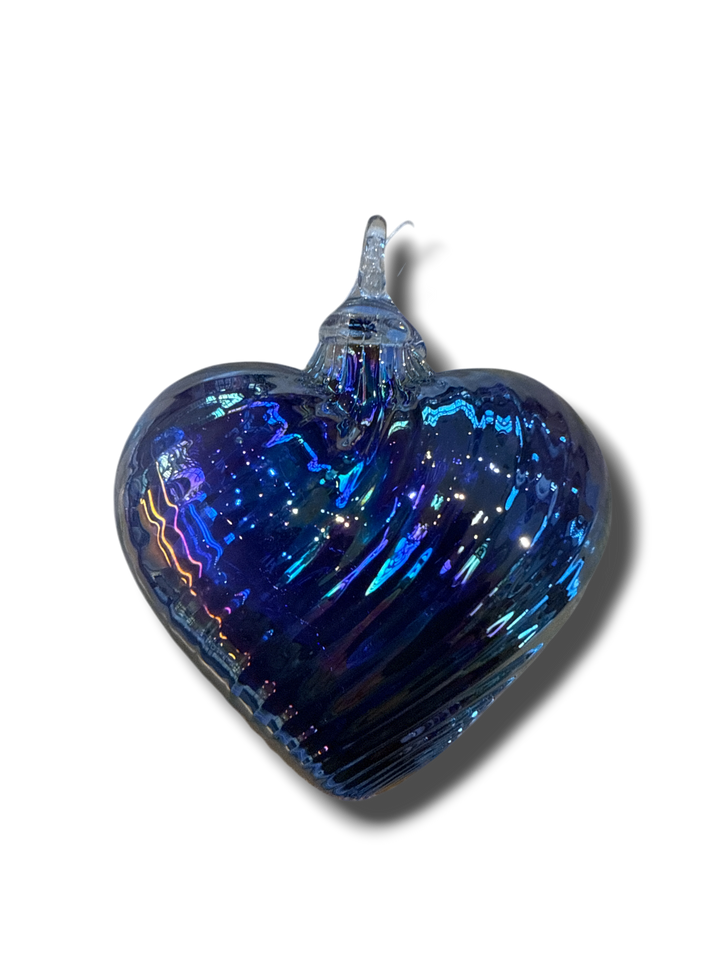 Handblown Glass Heart Ornaments