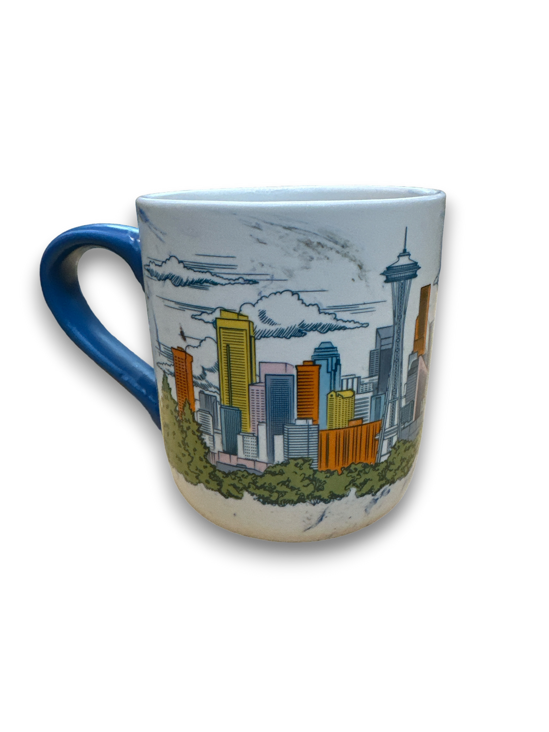 Seattle Blue Swirl Mug