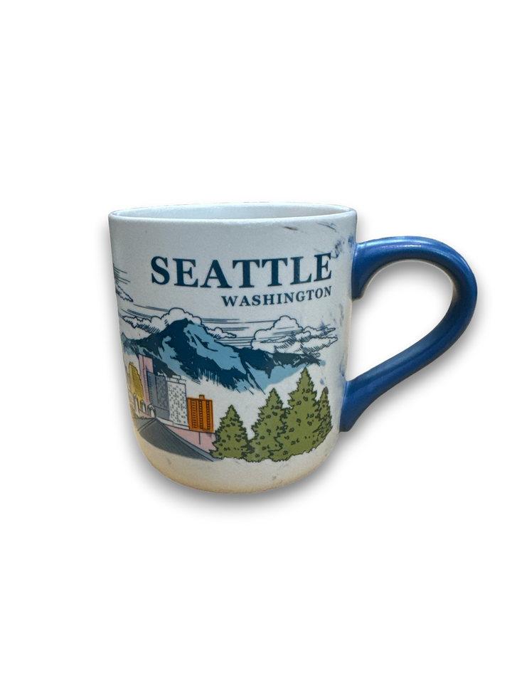 Seattle Blue Swirl Mug