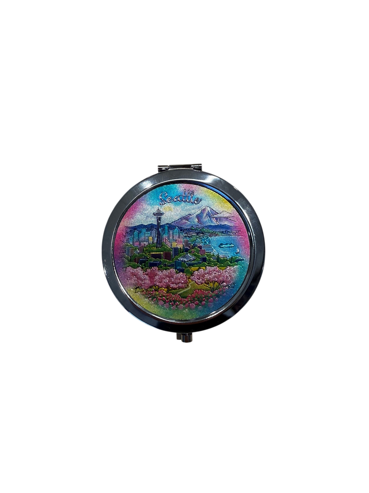 Seattle Floral Compact Mirror
