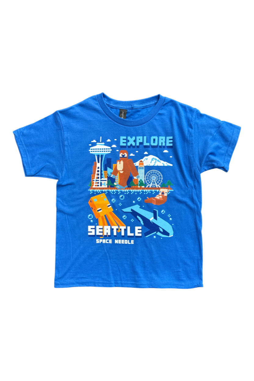 Youth Explore Digi Block Tee
