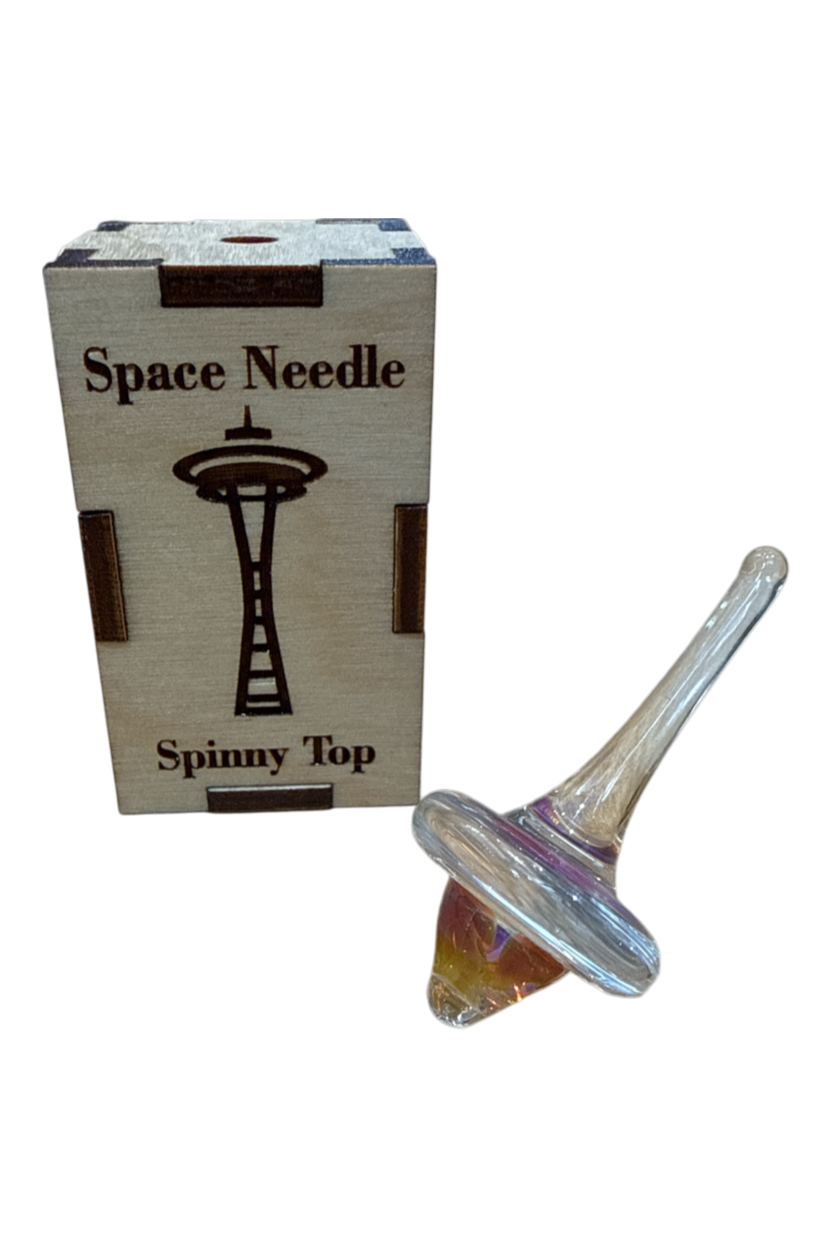 Seattle Space Needle Glass Spin Top
