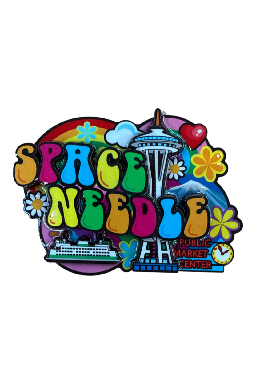 Groovy Flowers Magnet
