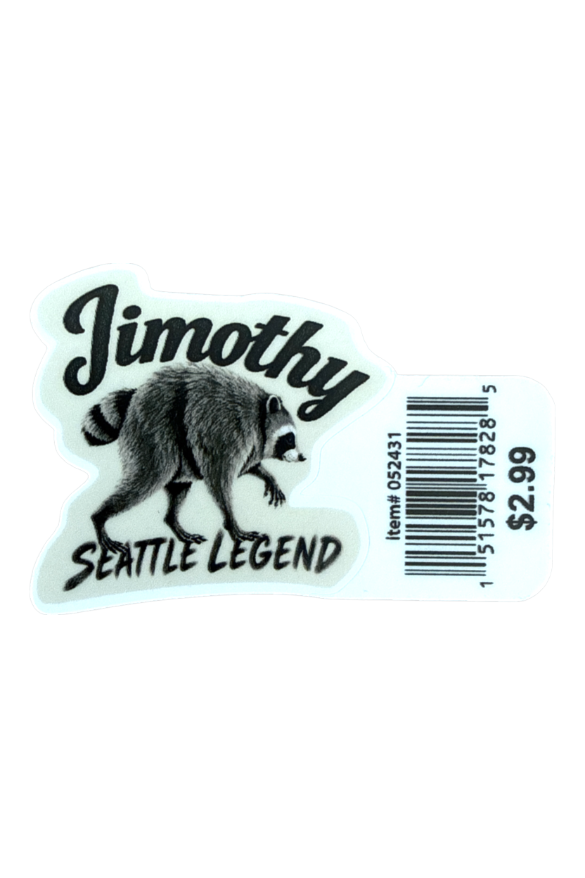 Jimothy the Seattle Legend 1.5" Mini Sticker