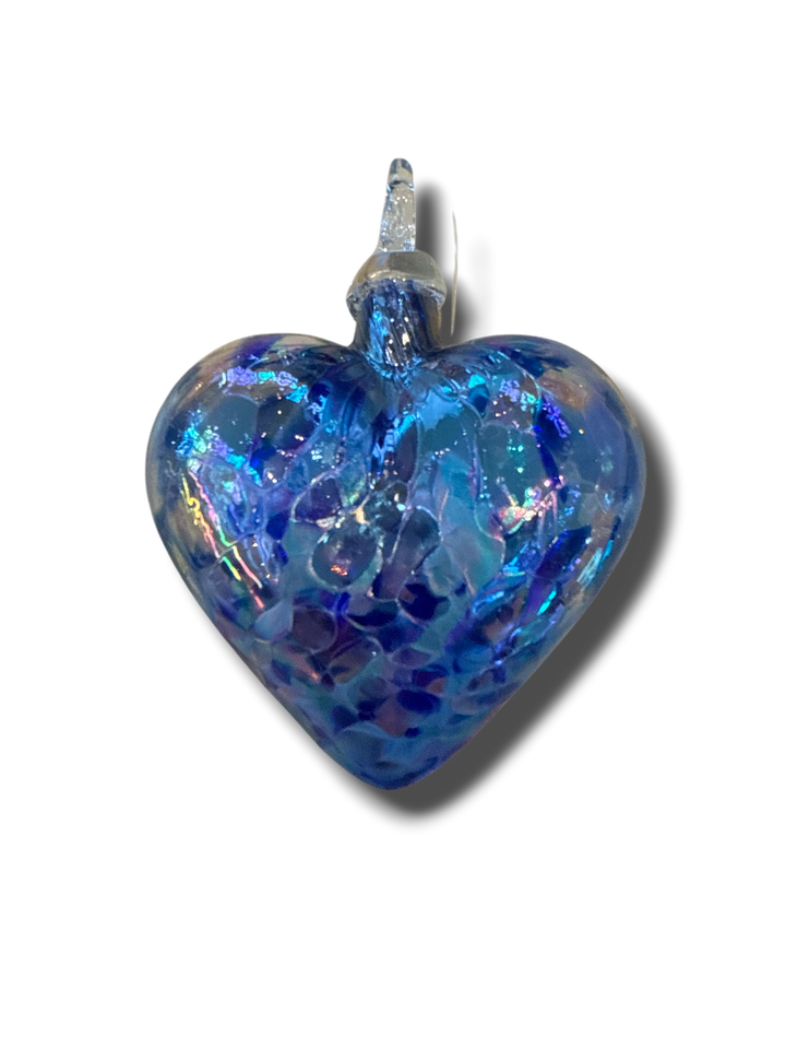 Handblown Glass Heart Ornaments