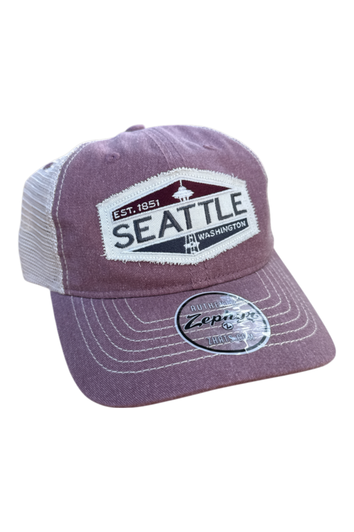 Maroon with Patch Hat