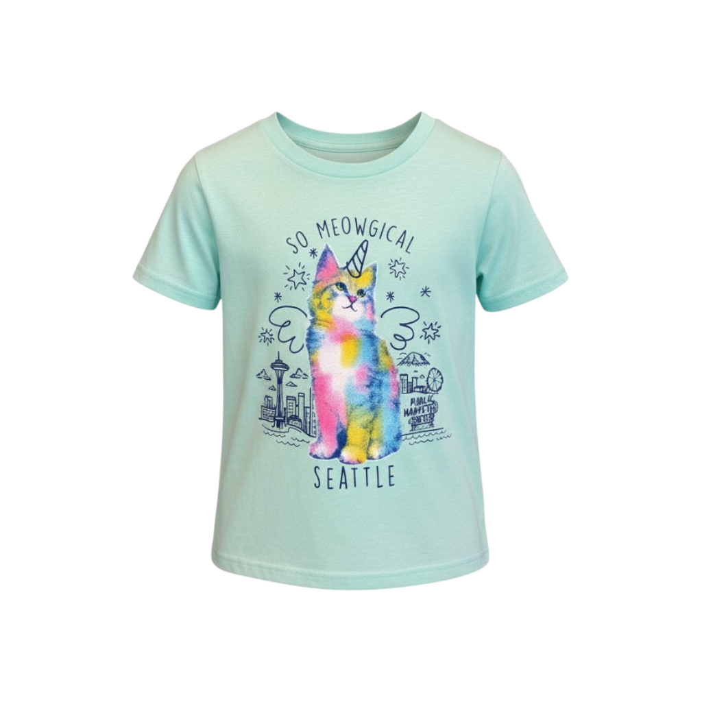 Youth Meowgical Seattle Tee Shirt