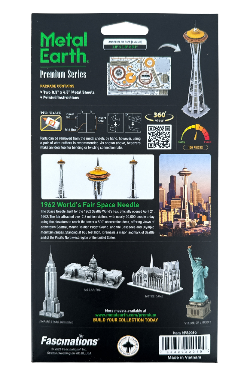 Metal Earth Premium Series 1962 World's Fair Space Needle Model Kit