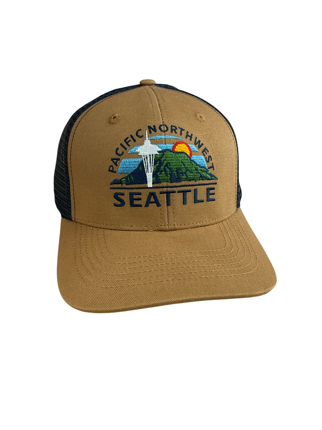 Mt. Rainer Sunset Seattle Hat