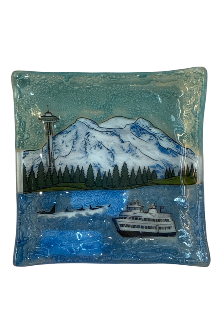 Decorative Glass Trinket Plates