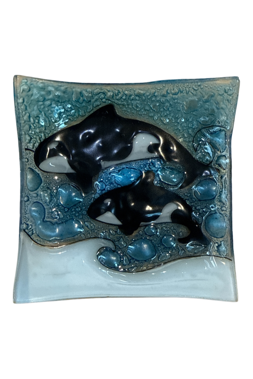Decorative Glass Trinket Plates