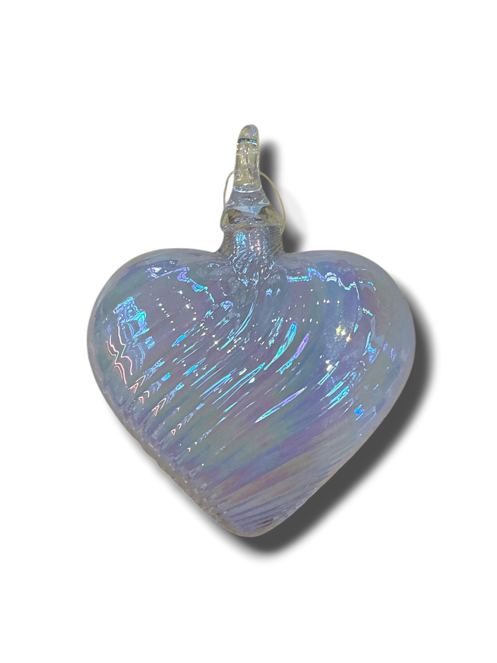 Handblown Glass Heart Ornaments