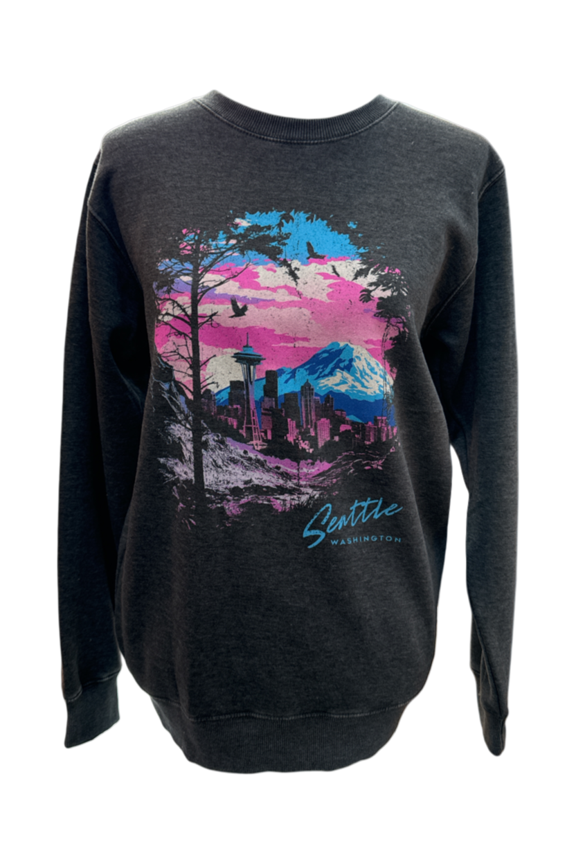 Pink Sky Crew Neck Sweatshirt