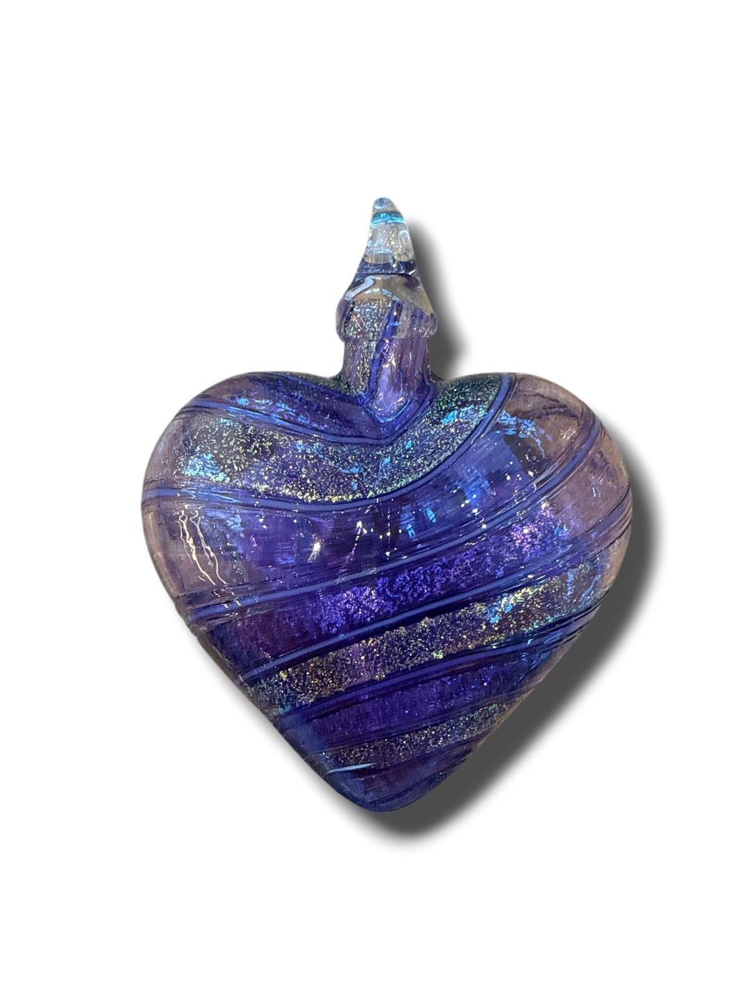 Handblown Glass Heart Ornaments