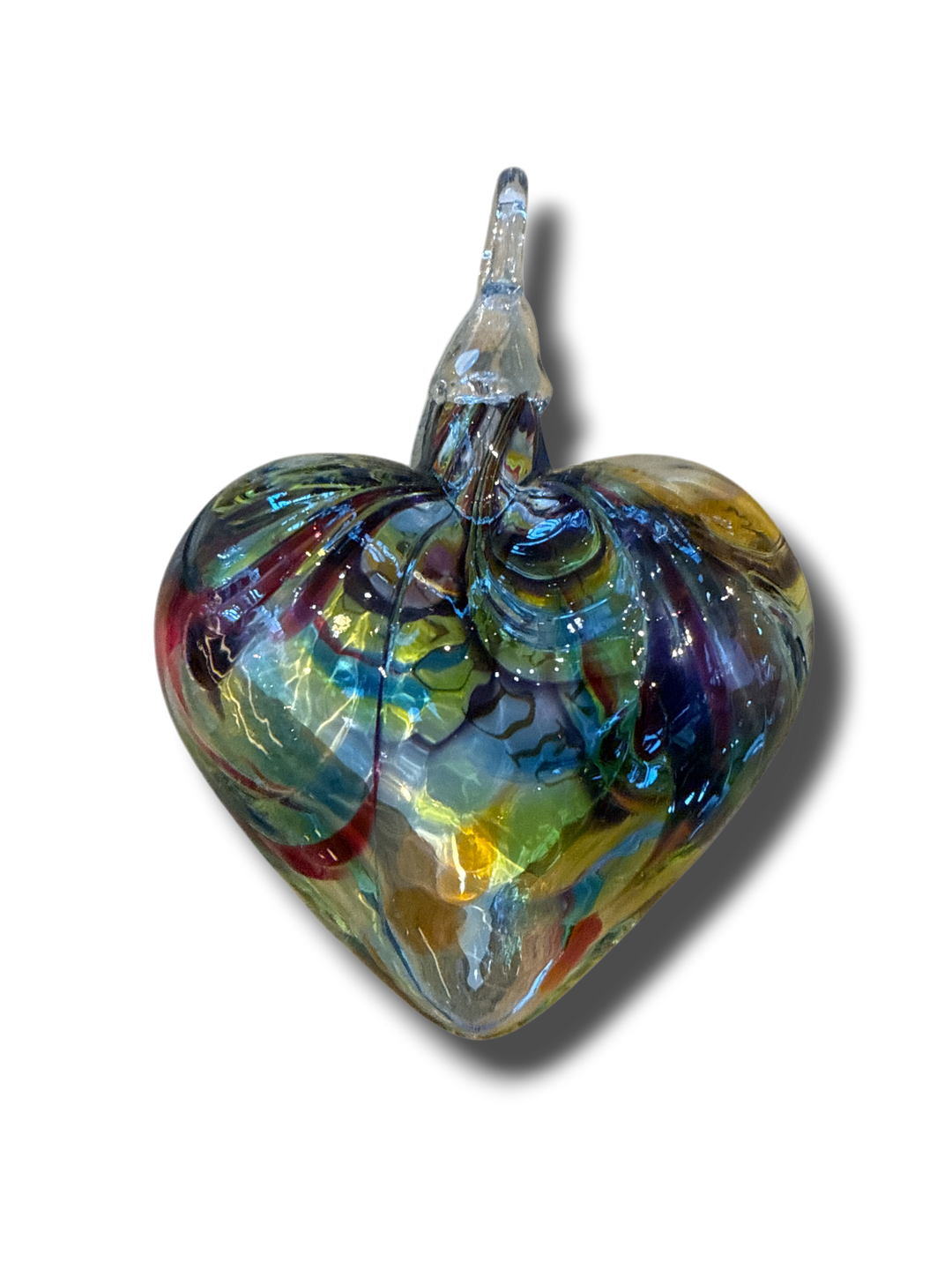 Handblown Glass Heart Ornaments