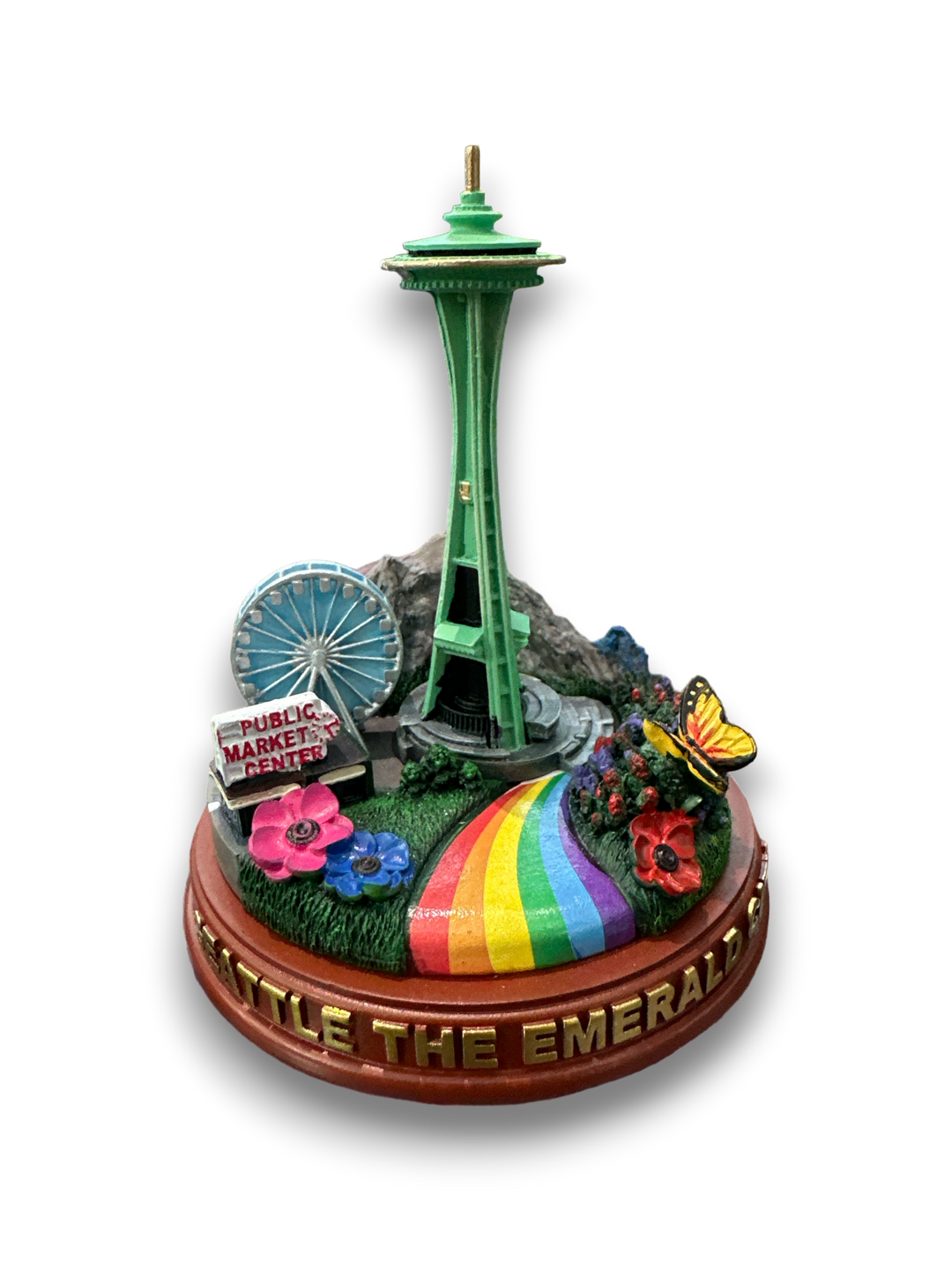 3.5" Resin Rainbow Seattle Statue