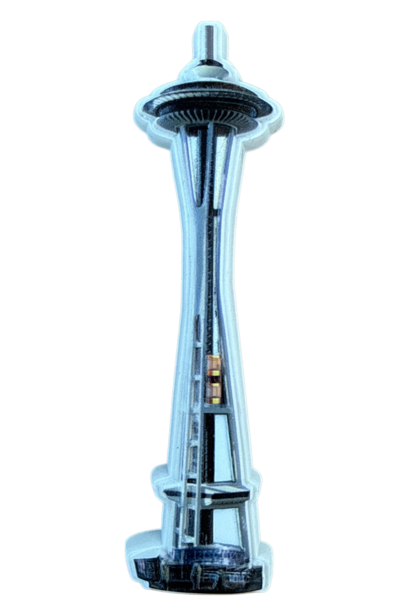 Resin 3D Space Needle Magnet