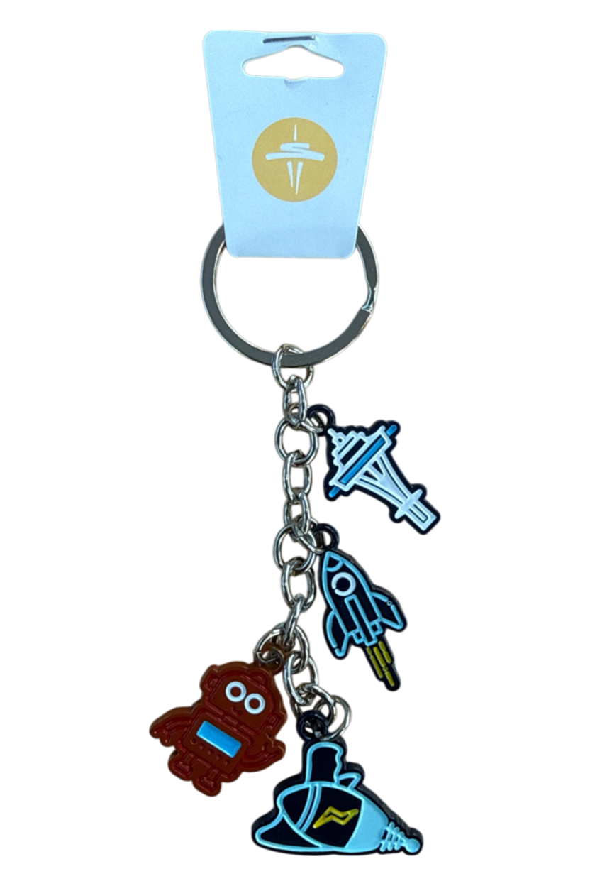Retro Charms Key Chain