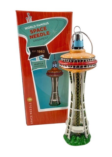 Space Needle Blown Glass Ornament