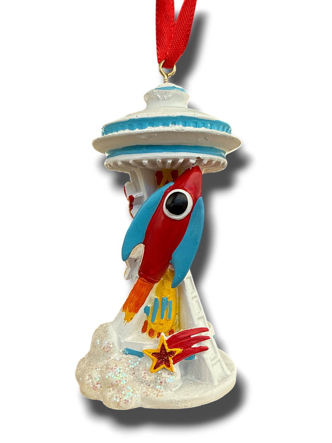 Rocket Blast Off Ornament