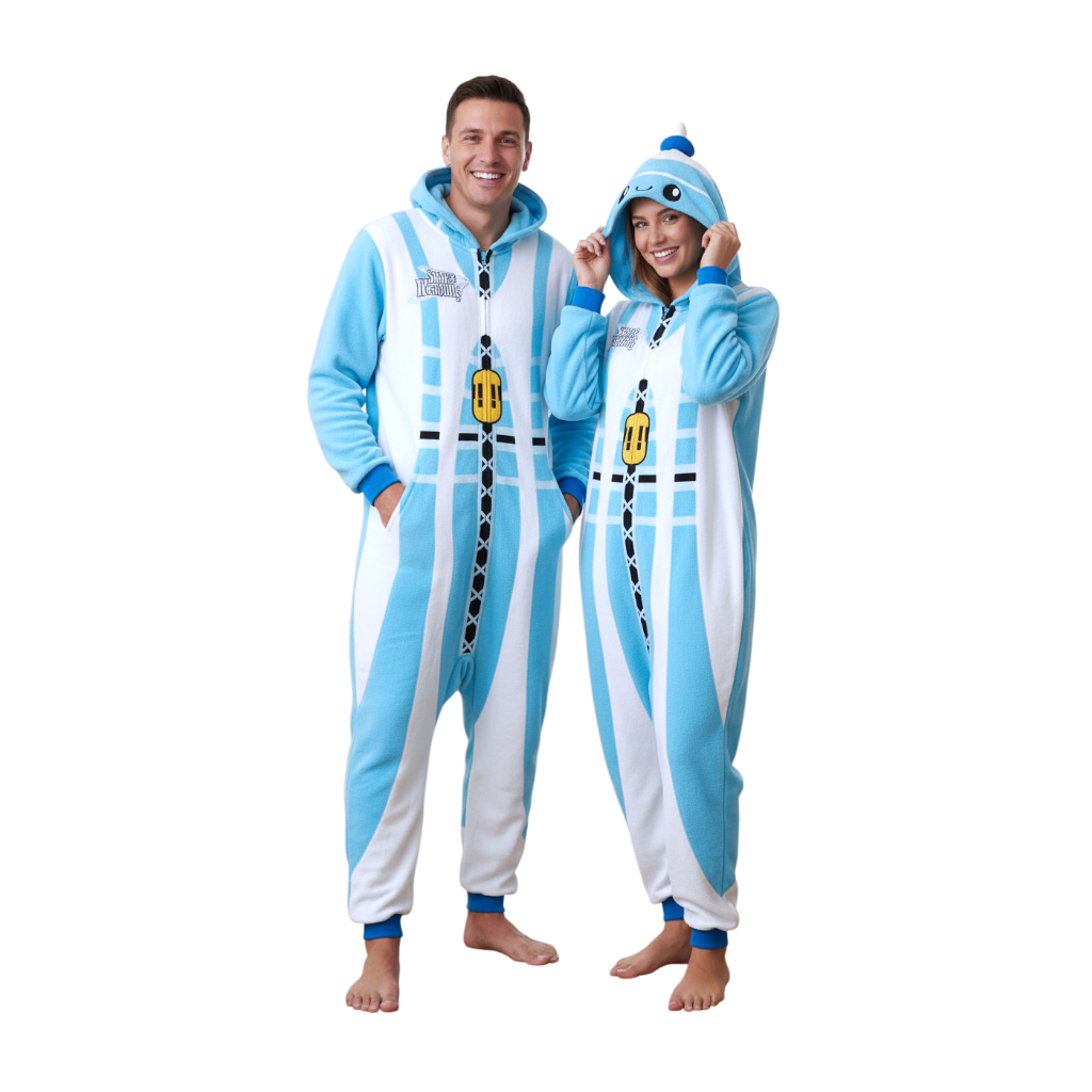 Space Needle Adult Zip Pajamas