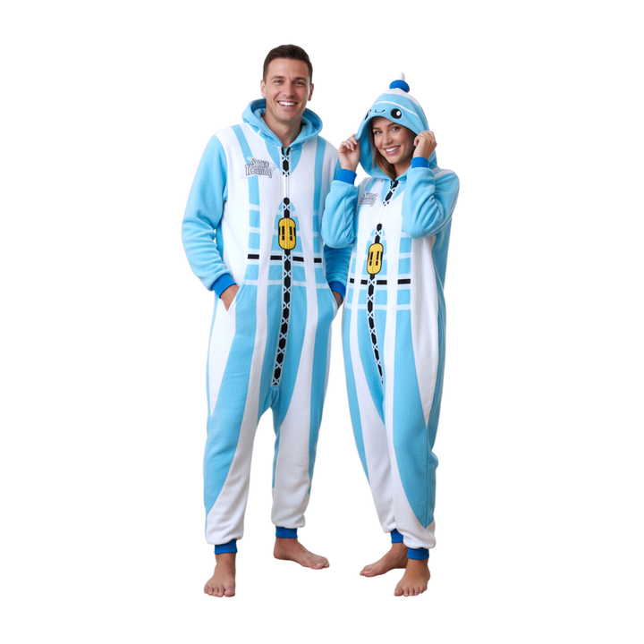 Space Needle Adult Zip Pajamas