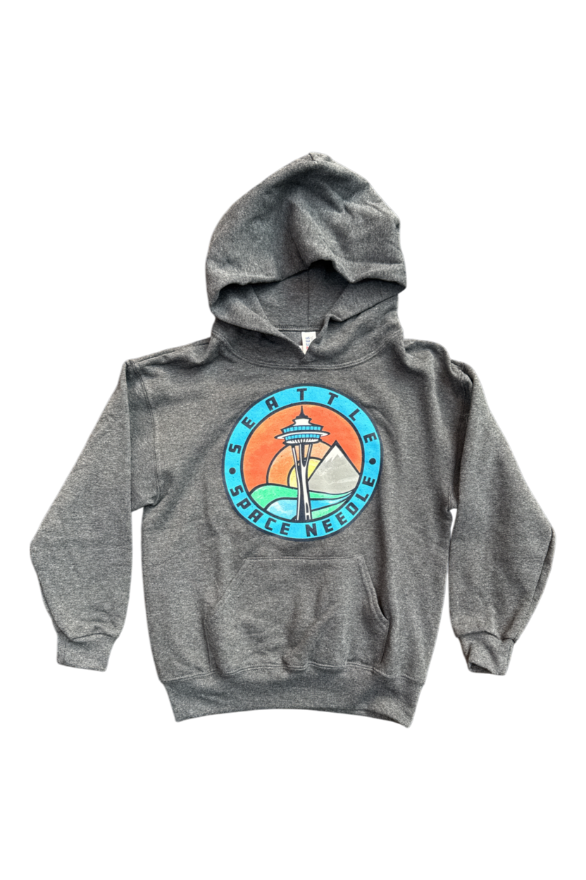 Youth Space Needle Sunset Hoodie