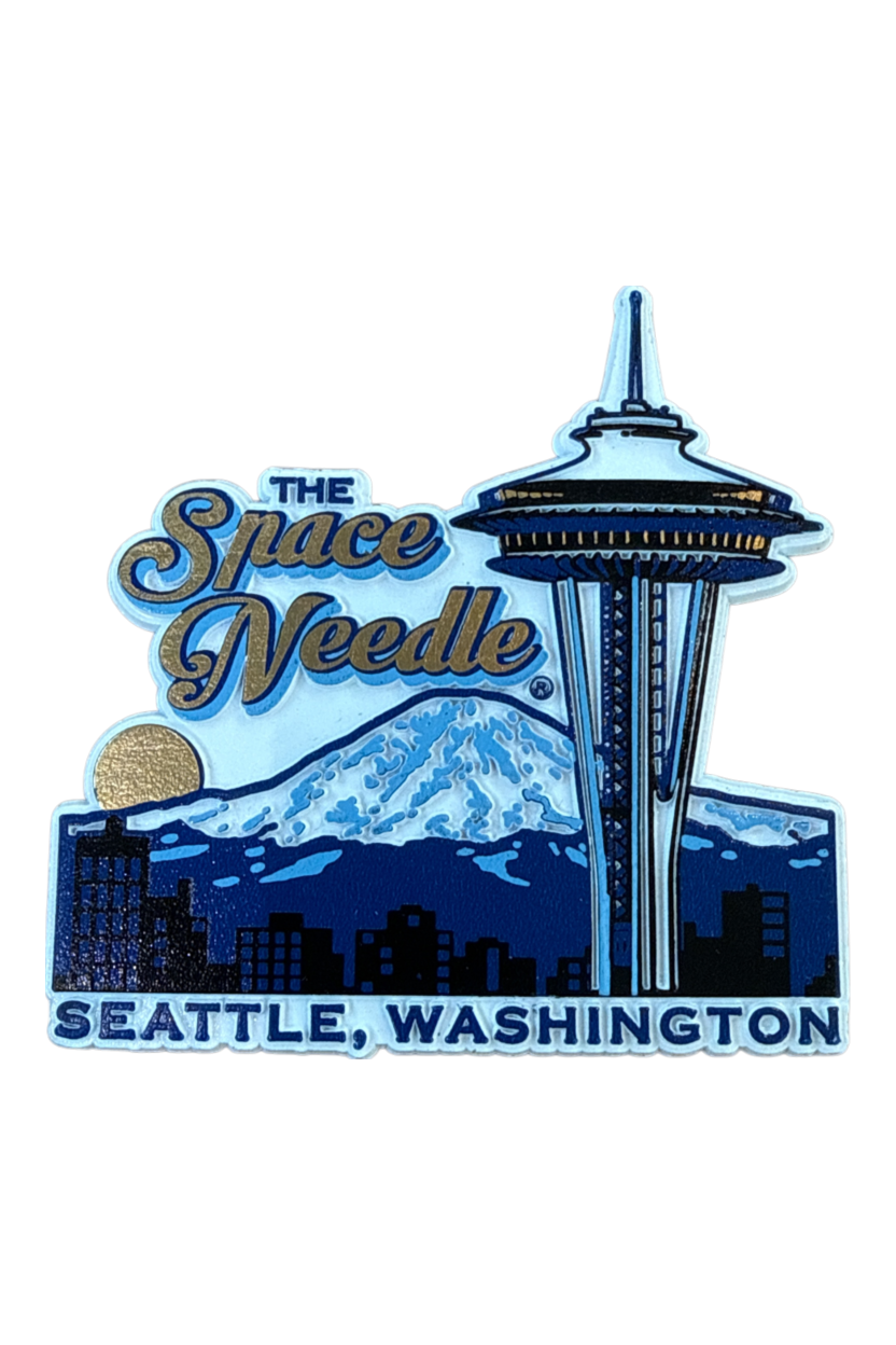 Space Needle with Mt. Rainier Magnet