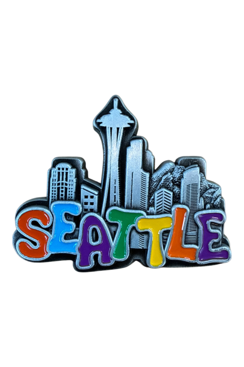 Seattle Rainbow Letters Magnet