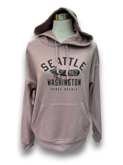 Seattle Skyline Flight Hooded Sweatshirt designed by JOOLcity