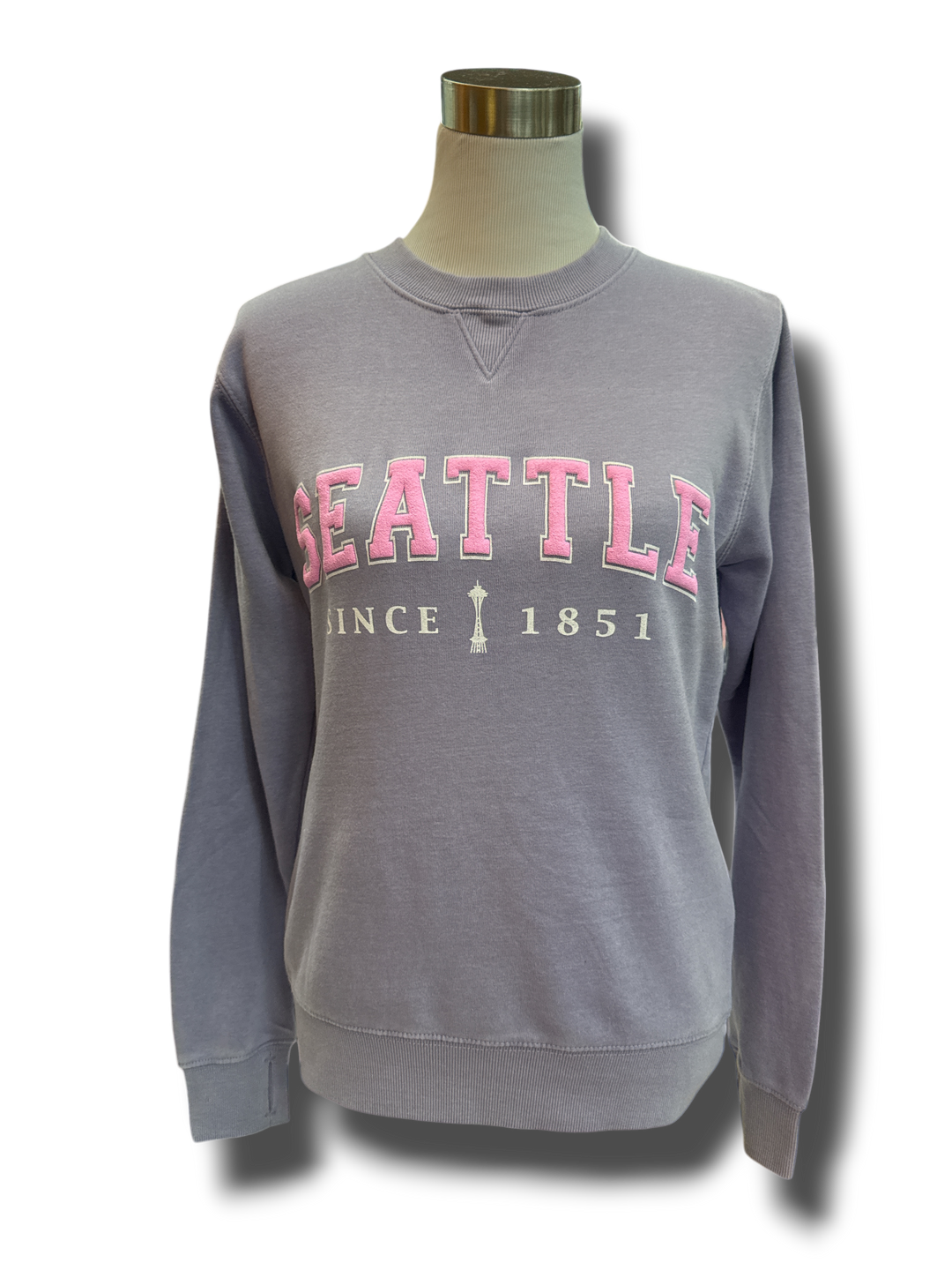 Applique Seattle Crew Sweatshirt