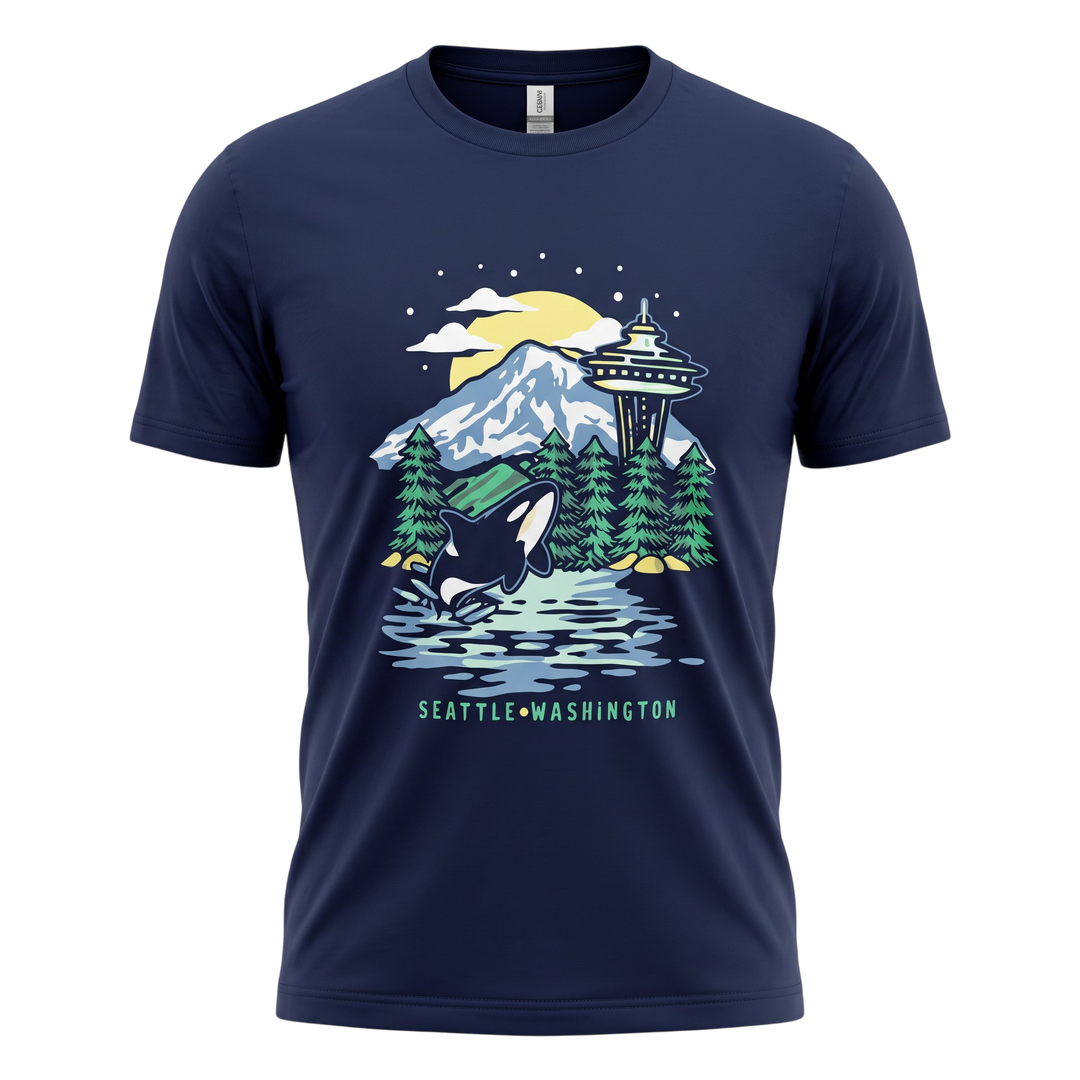 Seattle Space Needle Orca Tee