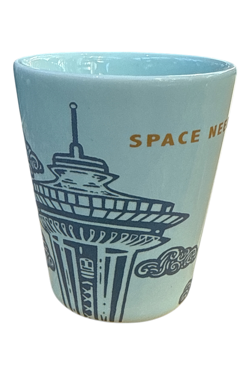 Space Needle Clouds Shot Glass