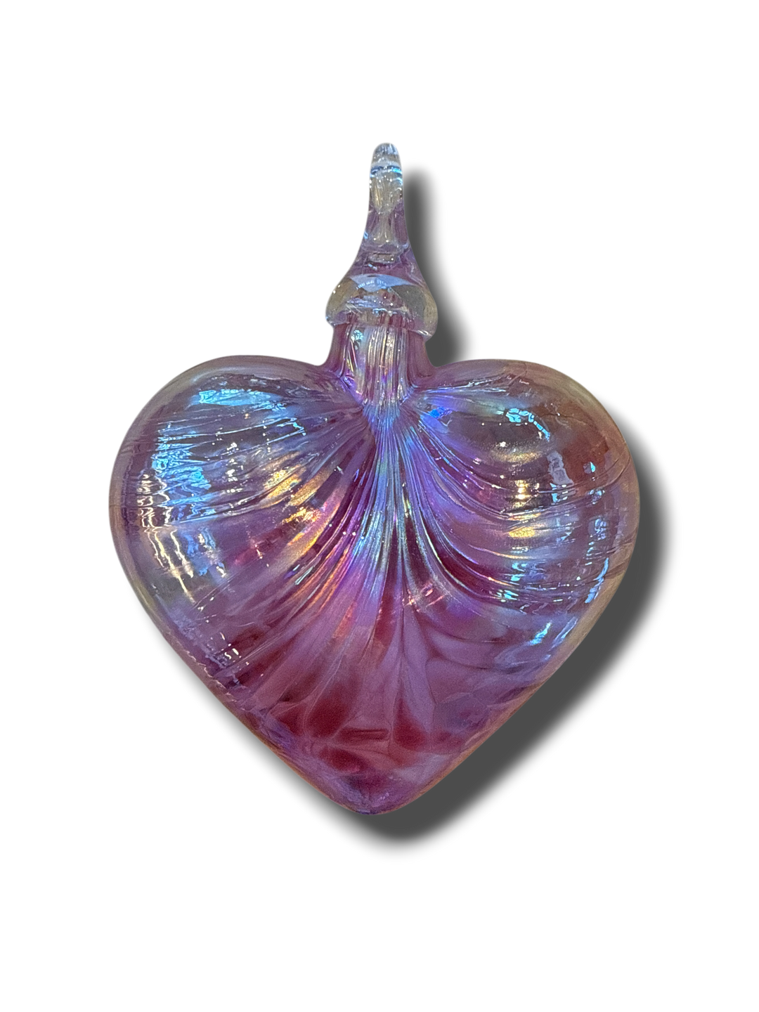 Handblown Glass Heart Ornaments