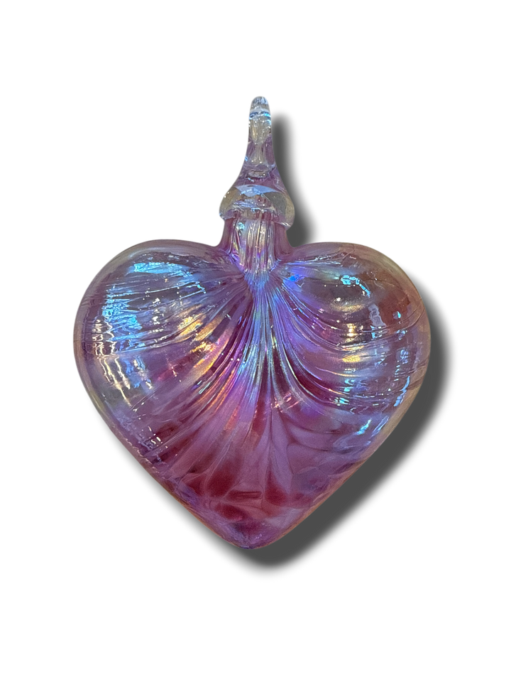 Handblown Glass Heart Ornaments