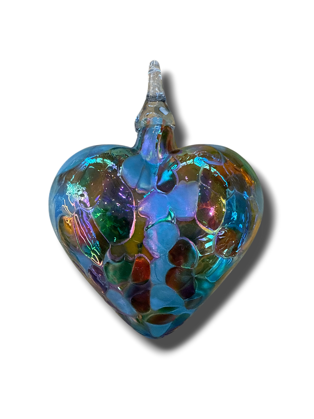 Handblown Glass Heart Ornaments