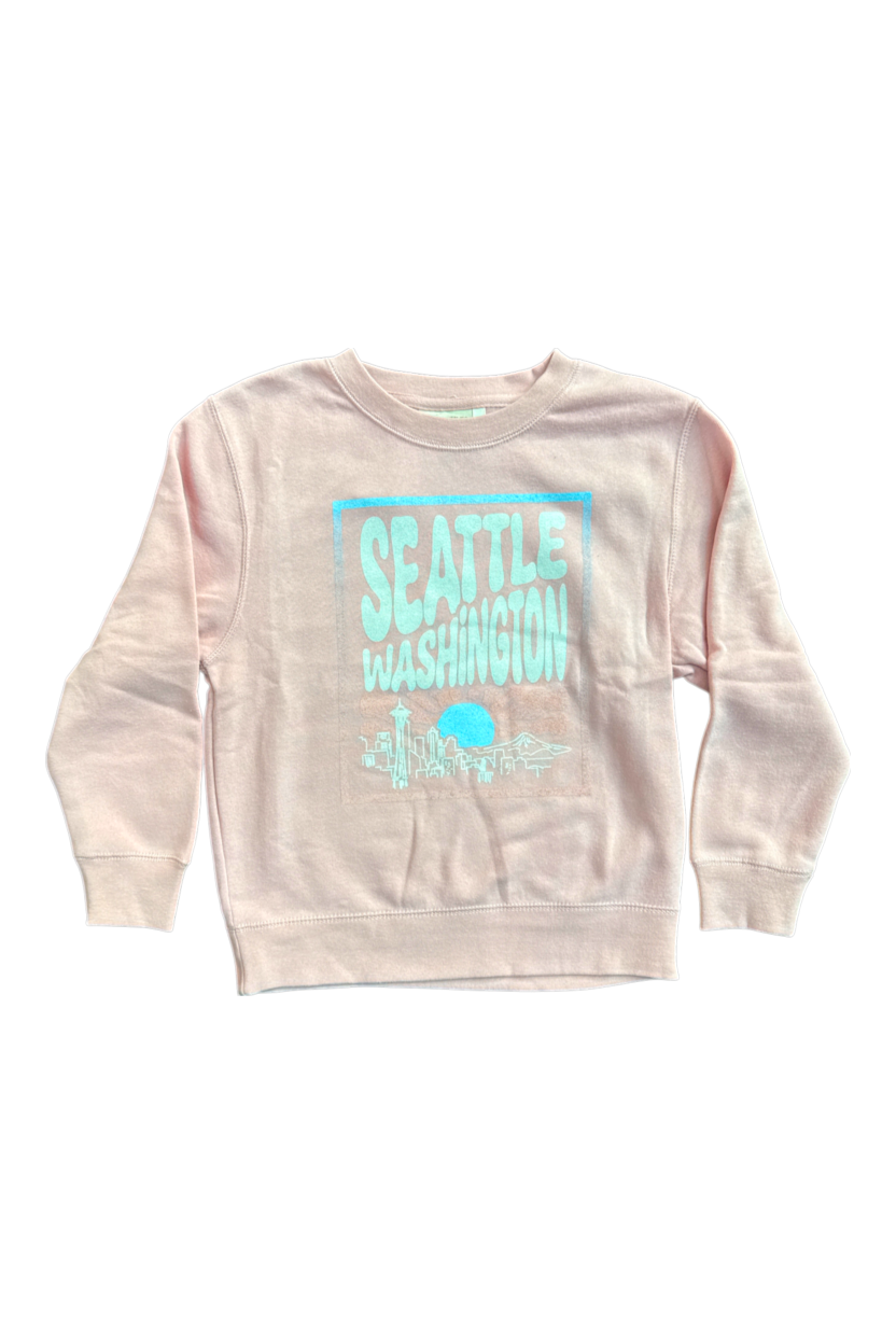 Youth Seattle Washington Crew Neck Sweatshirt