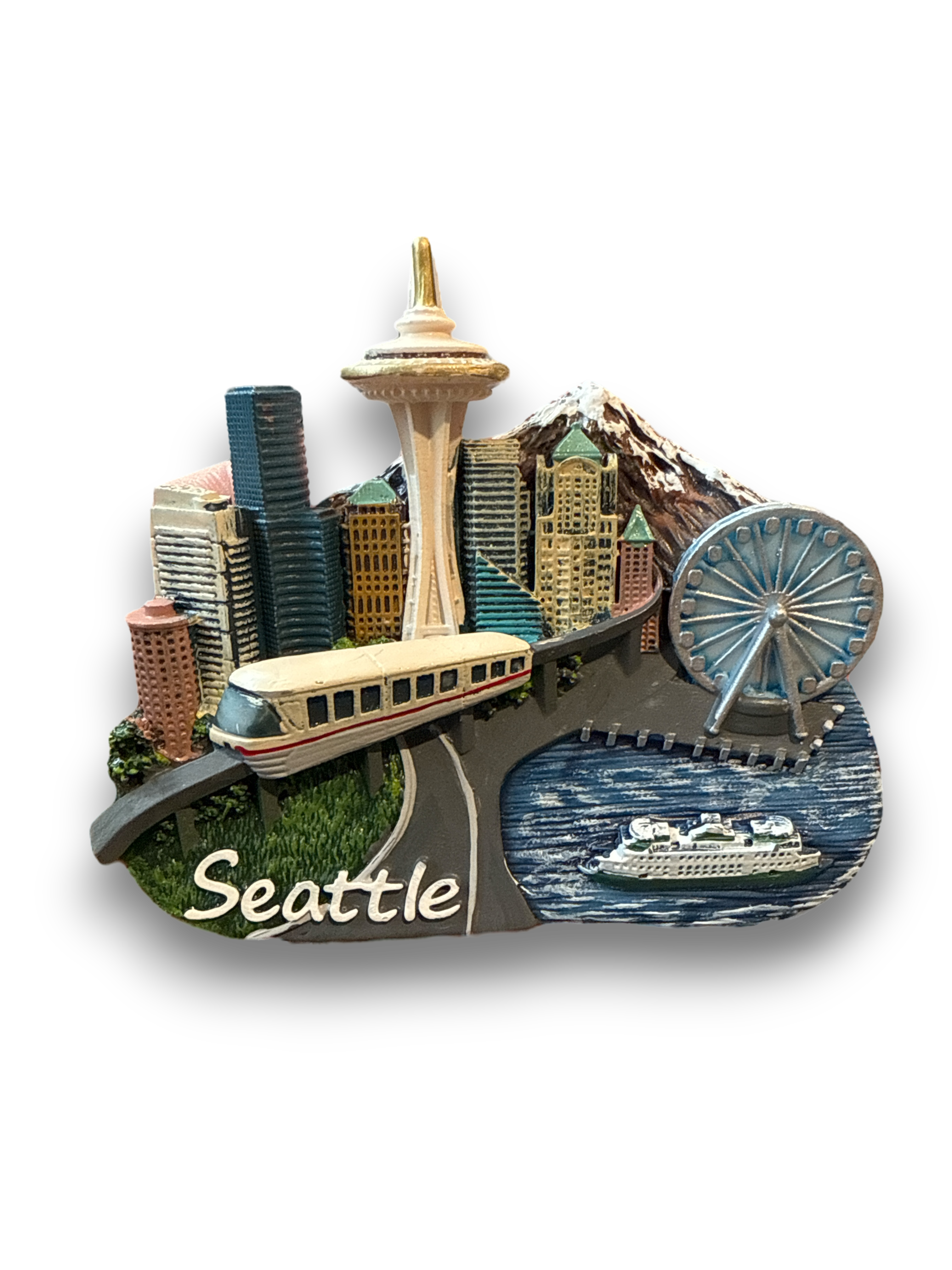 3D Seattle Skyline Magnet – SpaceBase Gift Shop