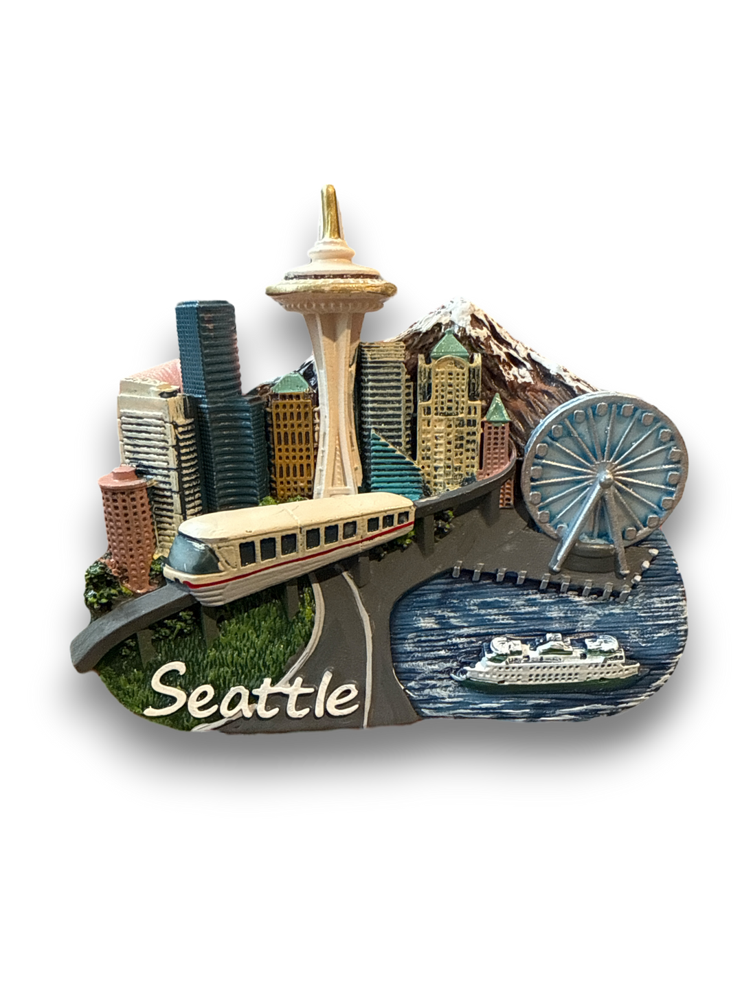 3D Seattle Skyline Magnet