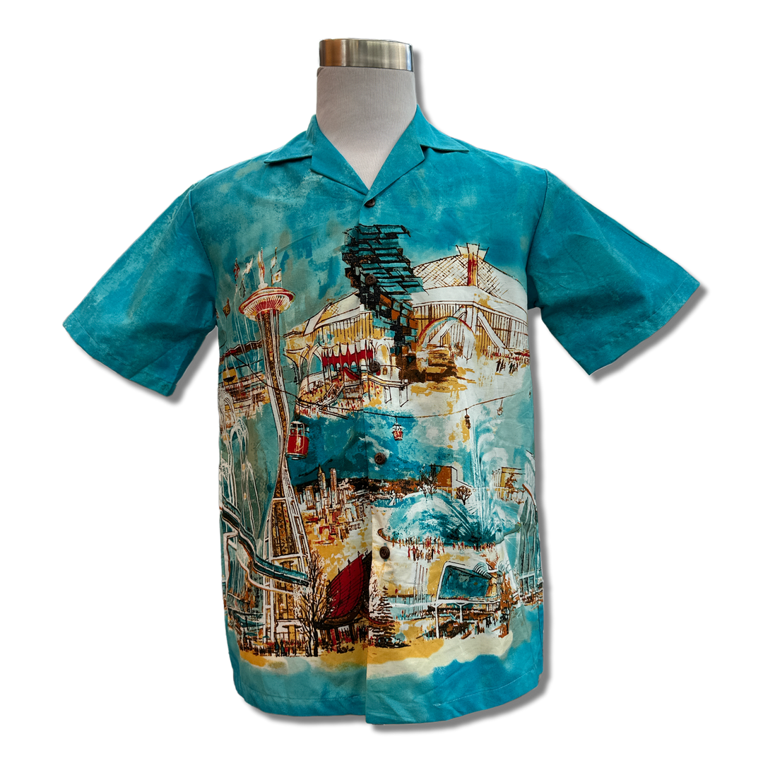 World's Fair Hawaiian Button Down Shirt
