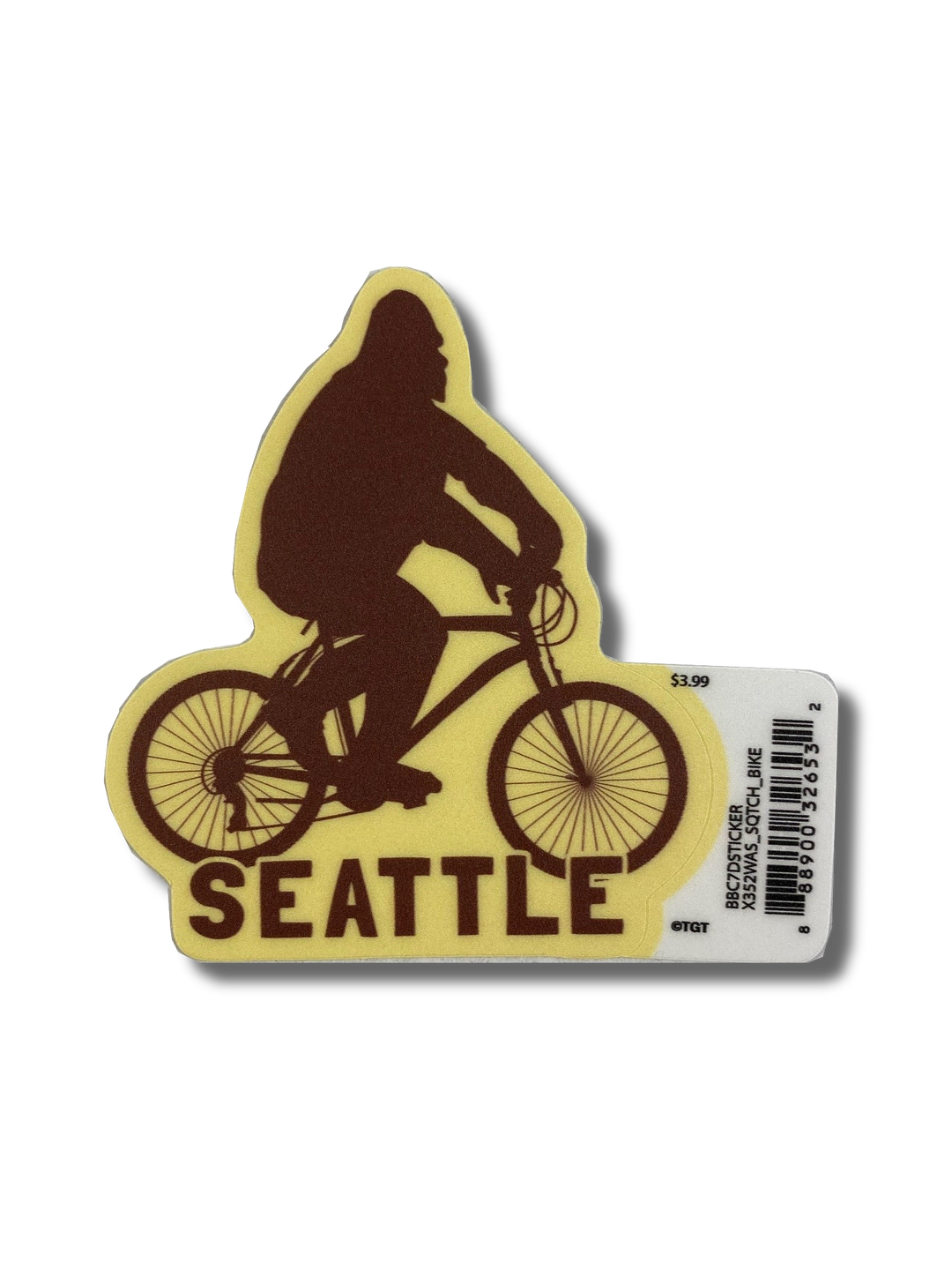Bigfoot Bicycle Sticker