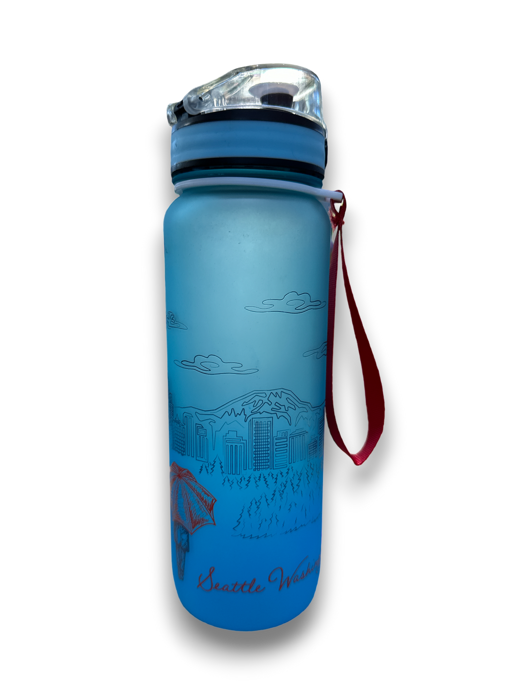 Semi Transparent Water Bottle