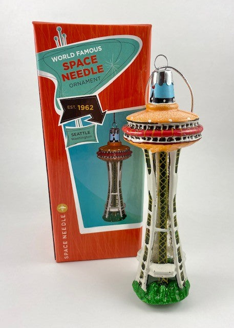 Space Needle Blown Glass Ornament