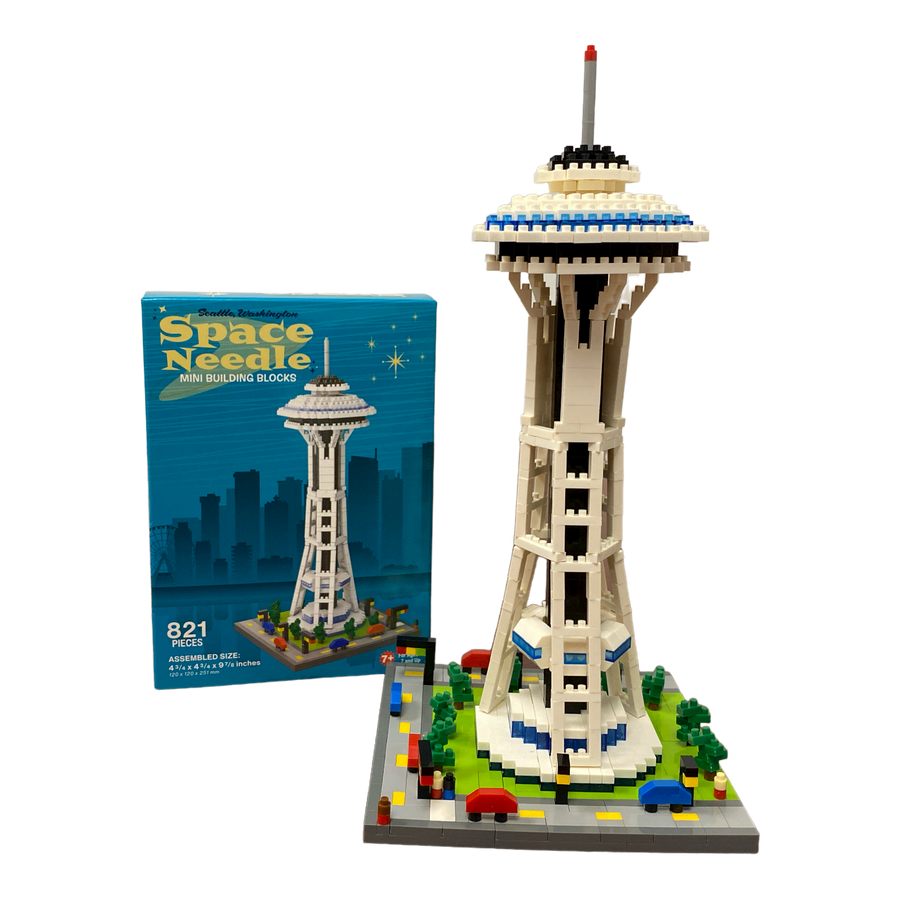 Space needle mini building blocks sales