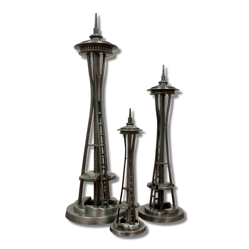 Space Needle Metal Statues SpaceBase Gift Shop