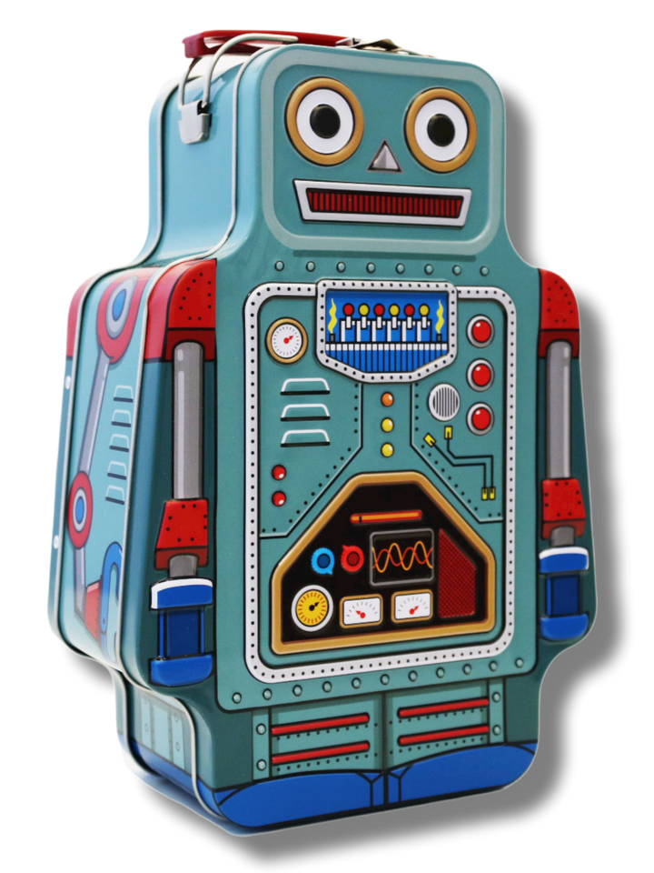 Retro Tin Robot Lunchbox