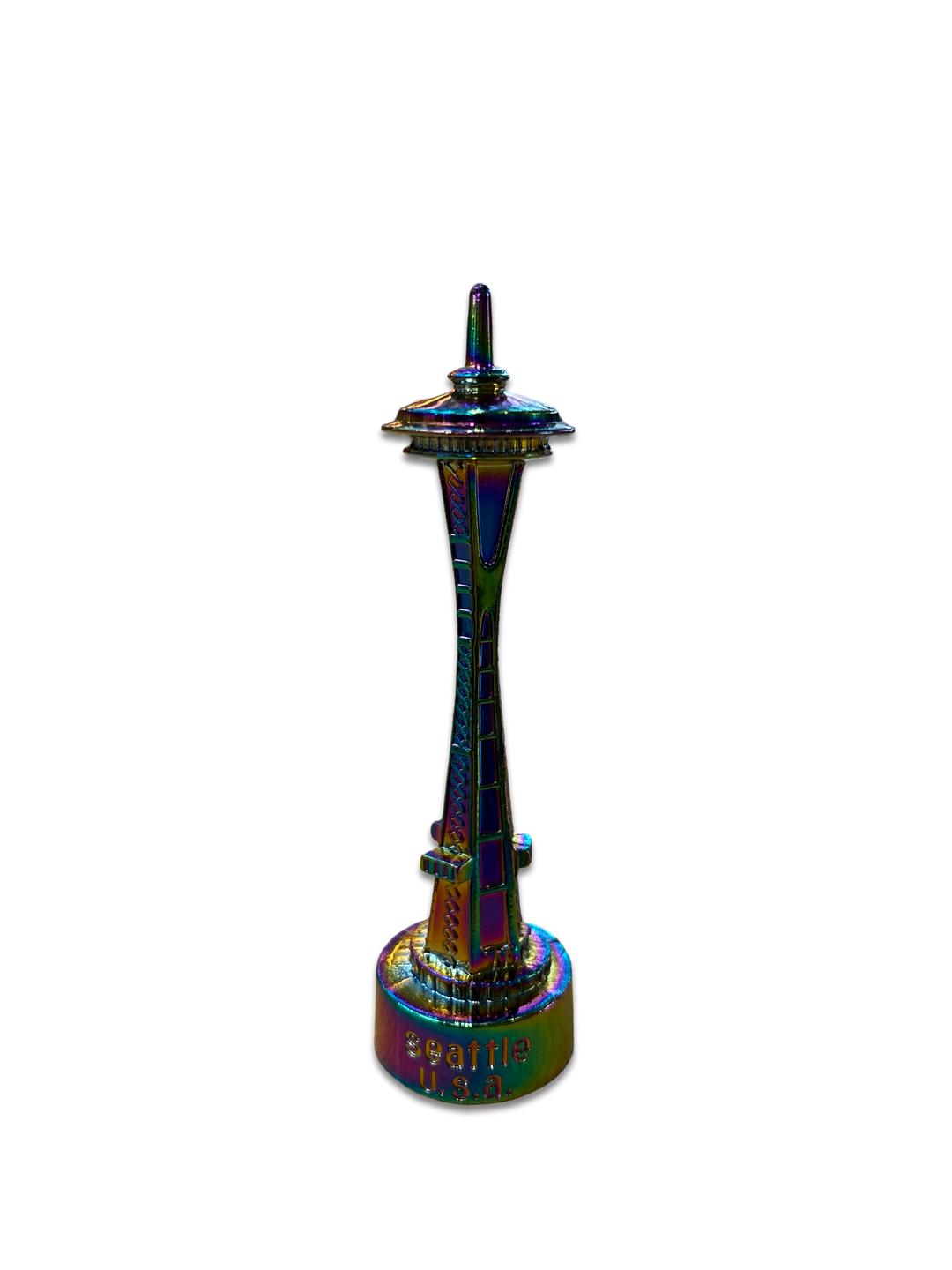 3" Space Needle Electroplated Statue