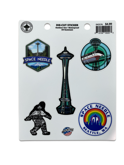 Washington Souvenir Gifts by PLOLDS Womens Seattle Pacific Northwest Emerald City Space-Needle Souvenir V-Neck T-Shirt